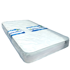 Base cama Doble + Colchón Semiortopedico + Almohada - Muebles Fantasia
