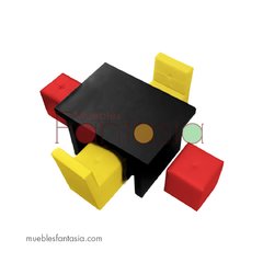 Juego de Comedor 4 Puestos Verano