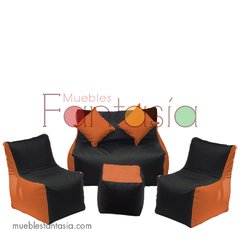 Sala Puff Sillas EcoCuero