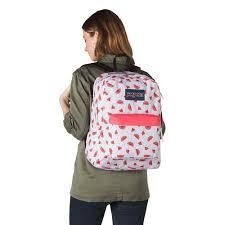 Mochila Superbreak Blanca Con Sandias T50148K Jansport Garantia Oficia