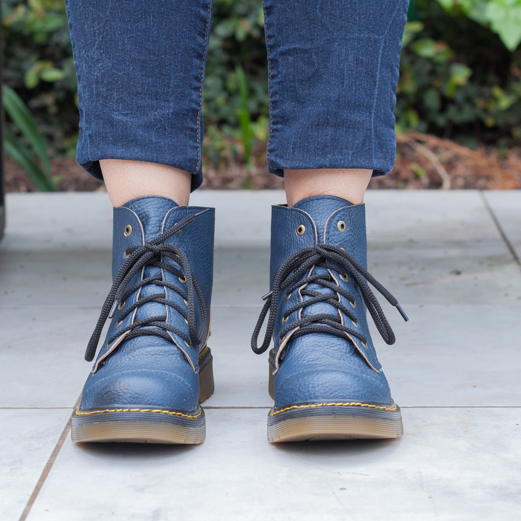 Borcegos Liverpool Azul Graneado - PRANA Zapatos