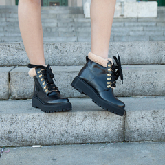 Botas Anca \u0026 Co Borcegos Cuero Mujer Lisboa Puño Simil Piel Zona Zapa