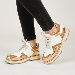 Sneakers Chunky Blanco Ocre