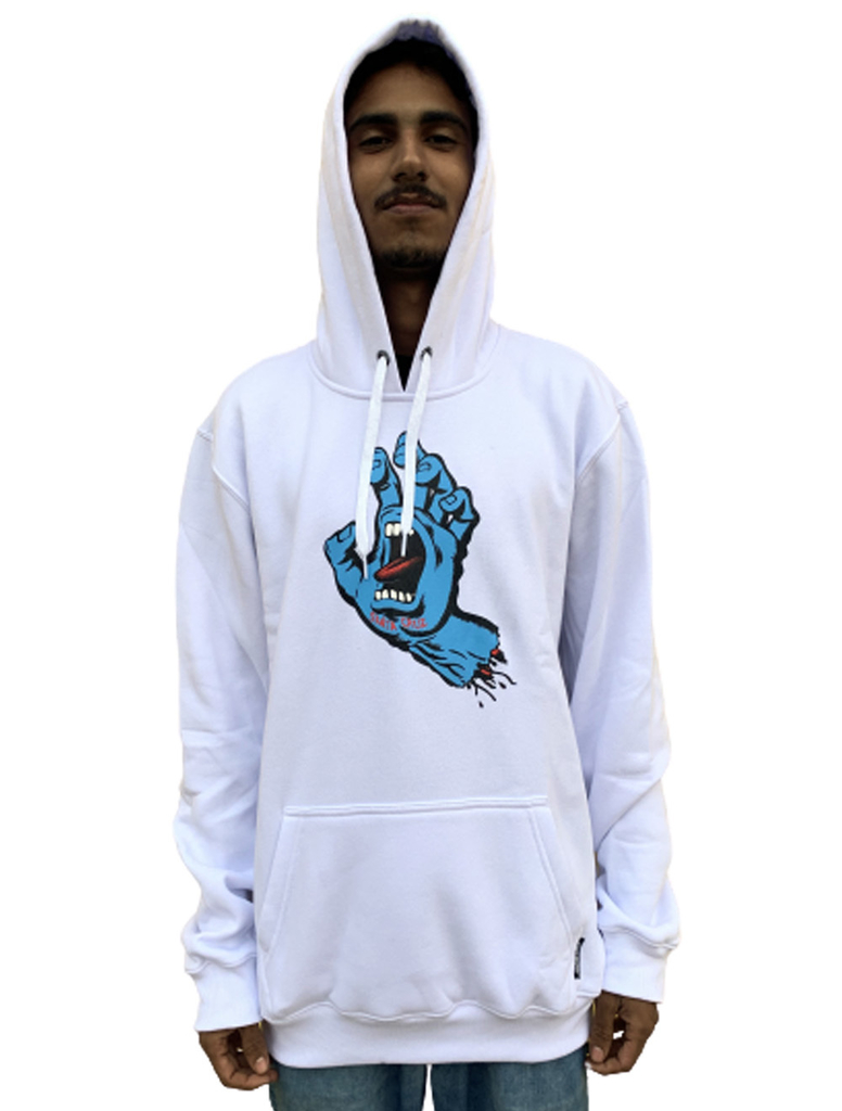santa cruz hand splatter mens moletom com capuz