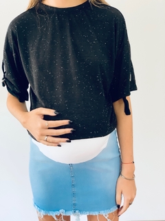 Pollera de jean para embarazo Celeste - comprar online