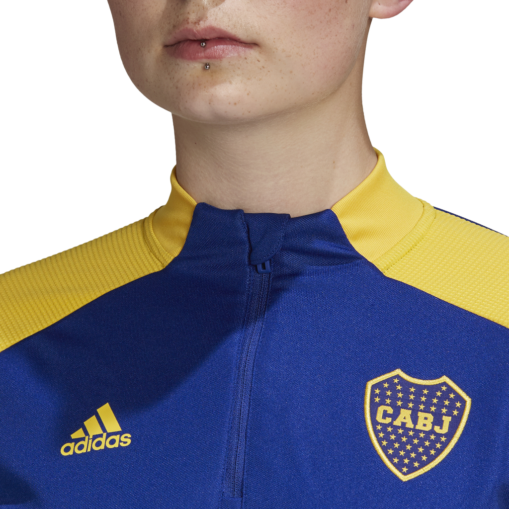 BUZO ADIDAS MUJER DE ENTRENAMIENTO BOCA JUNIORS (GL7510)