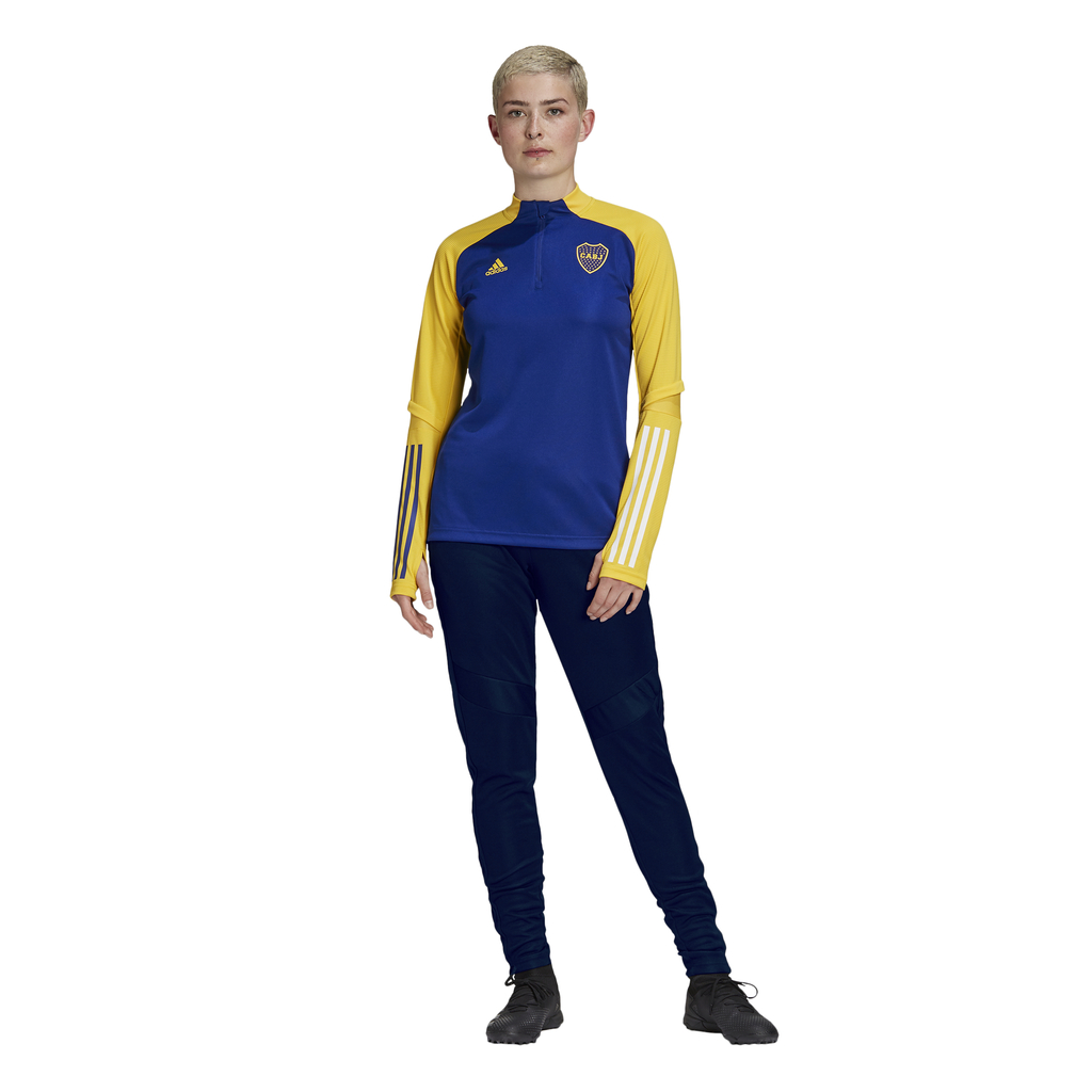 BUZO ADIDAS MUJER DE ENTRENAMIENTO BOCA JUNIORS (GL7510)