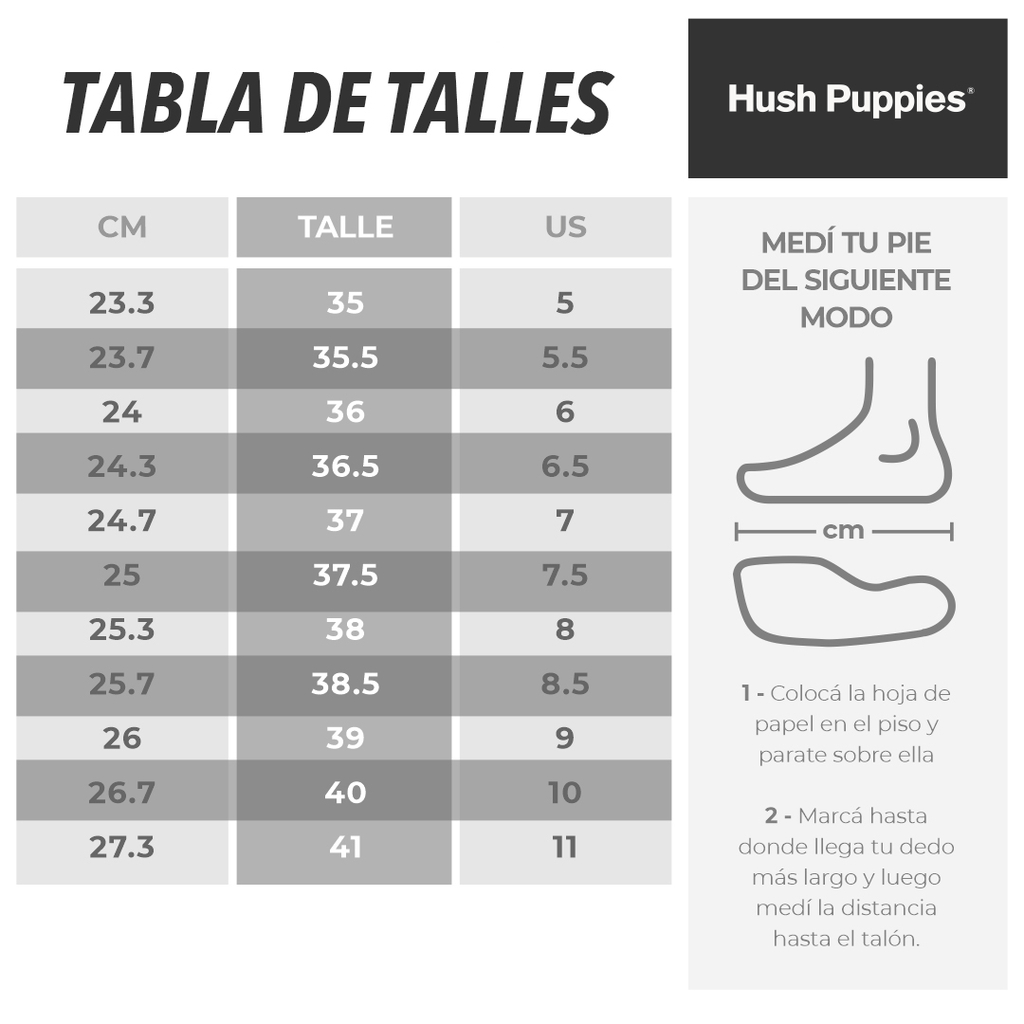 ZAPATILLAS MUJER HUSH PUPPIES LEVEL II (HJN620125)
