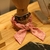 scrunchie pink flower