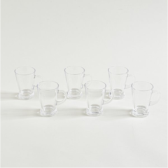Set x 6 pocillos de vidrio de cafe conico - comprar online