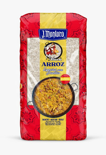 Arroz español J Montero x 1 kg. especial paella.