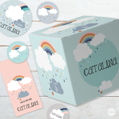 Kit imprimible arcoiris nordico candy bar tukit en internet