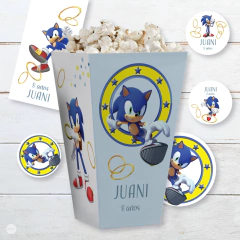 kit imprimible sonic, cumpleaños, birthday sonic, aro sonic, bolsas y cartel sonic