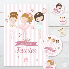 Kit imprimible bailarinas tukit en internet