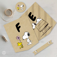 Kit imprimible dia del amigo snoopy kraft tukit - TuKit