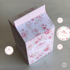 Kit imprimible madera flores rosas candy bar - tienda online