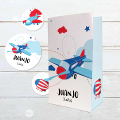 Kit imprimible aviones airplanes candy bar tukit - tienda online