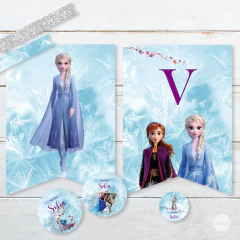 Kit imprimible frozen cumpleaños candy bar tukit - tienda online
