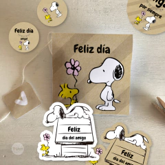 Kit imprimible dia del amigo snoopy kraft tukit - TuKit