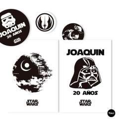 Kit Imprimible star wars starwars Cumpleaños Candy Bar en internet