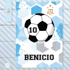 Kit imprimible futbol mundial argentina afa candy bar