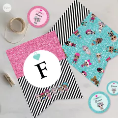 Kit imprimible muñecas lol candy bar tukit - comprar online