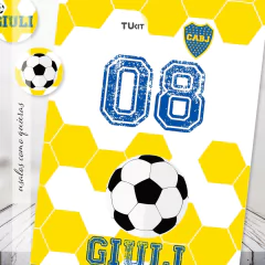 Imagen de Kit imprimible futbol boca juniors tukit