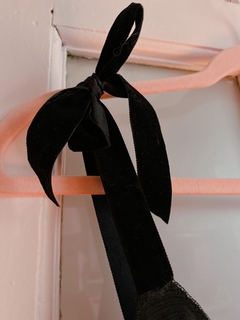 PRE-VENTA ~ VESTIDO AMOUR MAGIQUE ~ TULLE PLUMETÍ NEGRO - tienda online