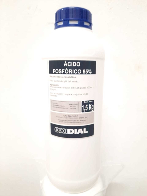 Ácido Fosfórico líquido - 1,5Kg