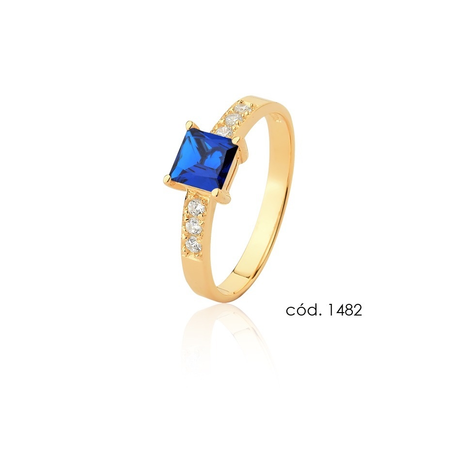 Anel de Formatura Feminino em Ouro 18K Cod.AF1482 — Diouro Joias