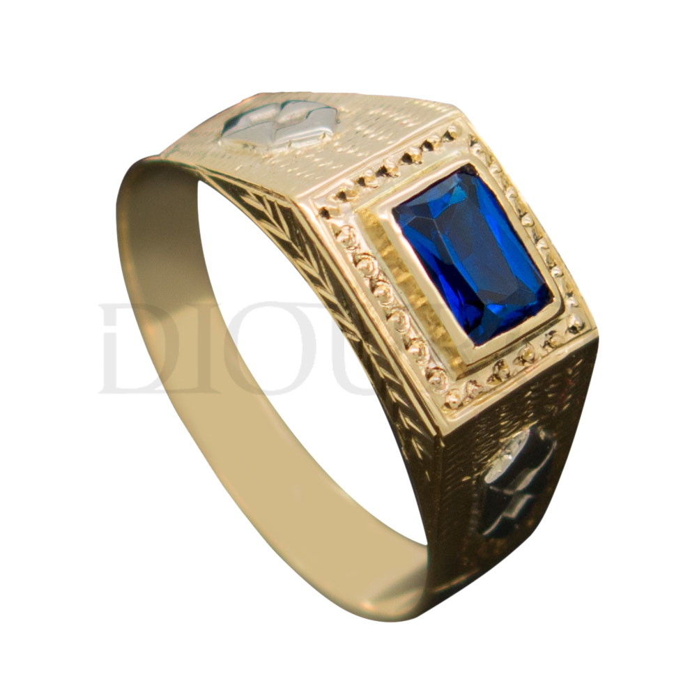 Anel de Formatura Masculino em Ouro 18K Cod.AF155 — Diouro Joias