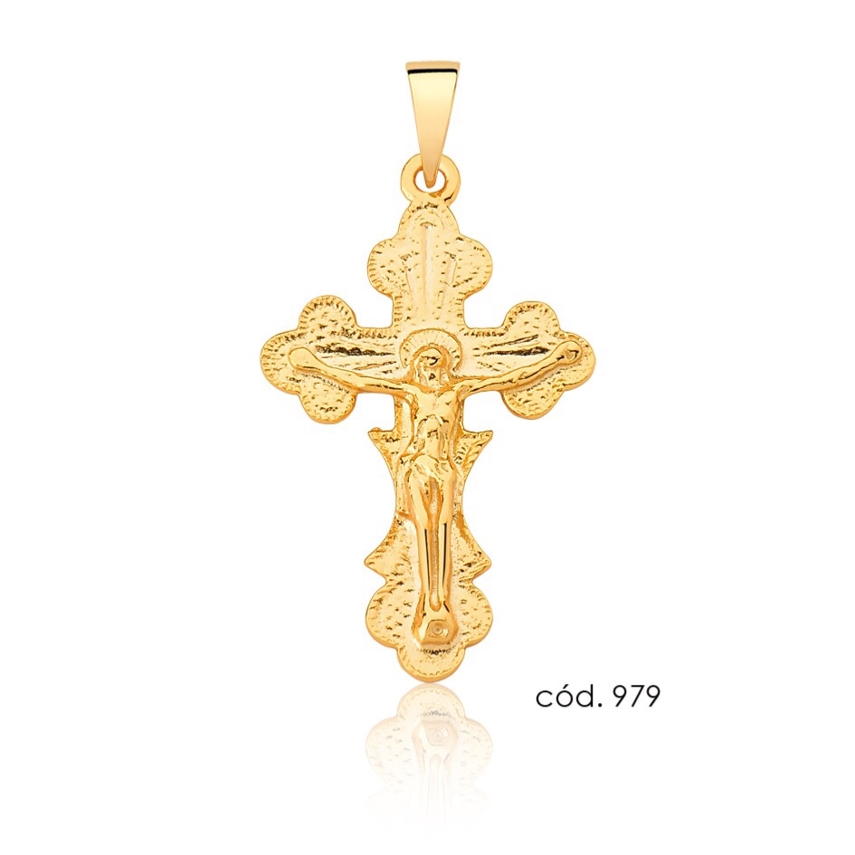 Pingente Crucifixo em Ouro 18k Cod.PG979