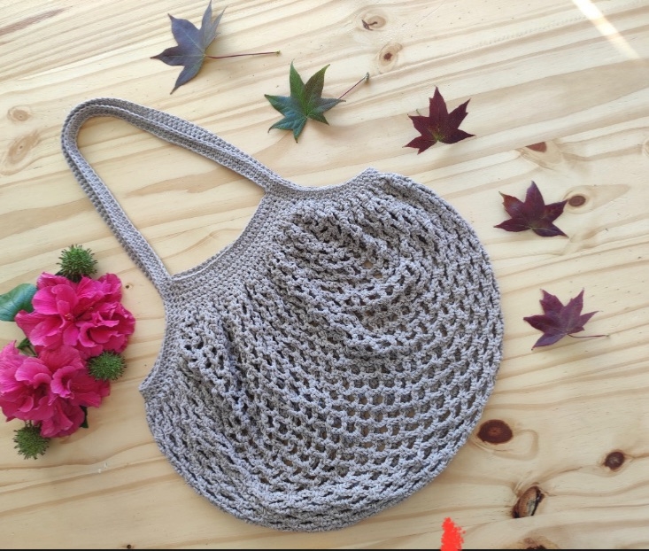 Eco bolsas tejidas a crochet reutilizables