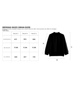 Buzo Oversize - Swan ORCHID (N/Azul) - comprar online