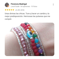 Pulsera Cristal #4 Plateado Con Blanco en internet