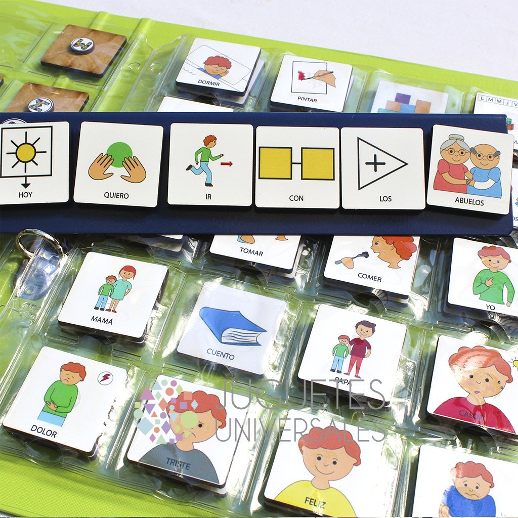 Carpeta de pictogramas con atril - niños — Juguetes Universales