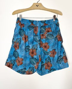 Short Floral (Azul) - comprar online