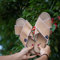 SANDALIA CRUZADA 2174 CAMEL