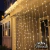 Cortina Led Blanco Cálido FIJA 3 x 3mts Prolongable - El Rey de la Navidad