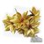 Ramo Flores Estrella Federal Oro de 12cm
