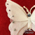Mariposa Premium Glitter Blanca con Clip - comprar online