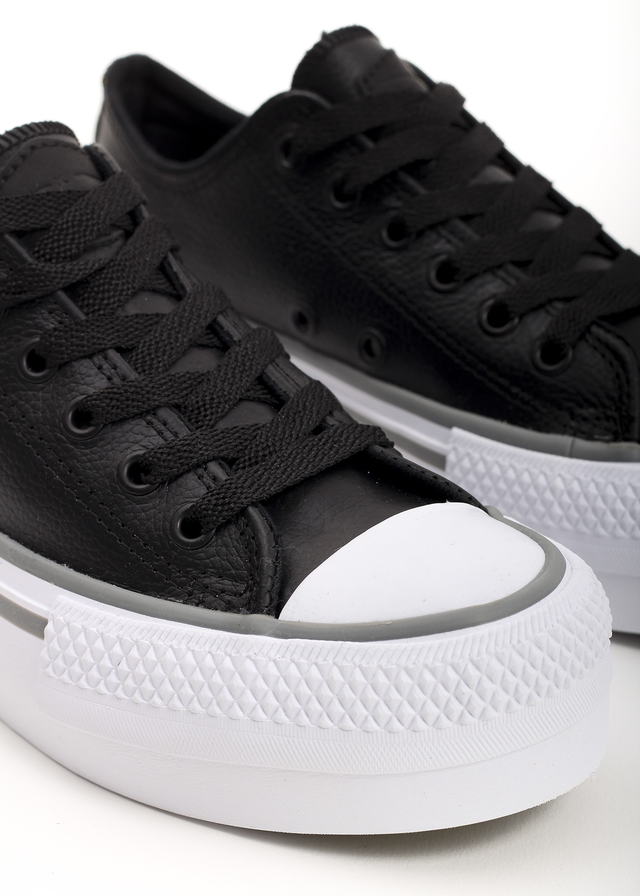 Zapatillas U.S. Cuero Plataforma blancas -
