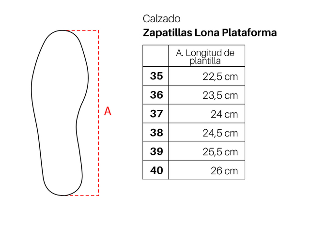 Zapatillas Lona Plataforma