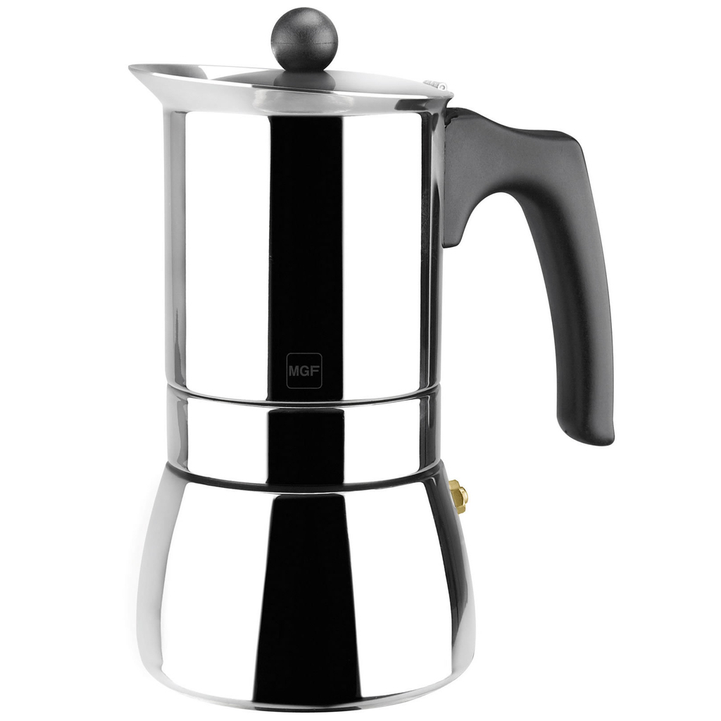 Cafetera Italiana Pedrini - 6 Pocillos Cromada