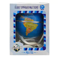 Globo Terráqueo 10 Cm Multigiro Gloter CELESTE en internet