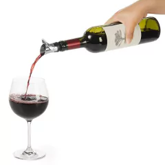  Tapón Servidor Antigoteo Vino Oxo 2 En 1 Tienda Pepino Botella Bebida Sellar Acero Inoxidable Aireador Decantador