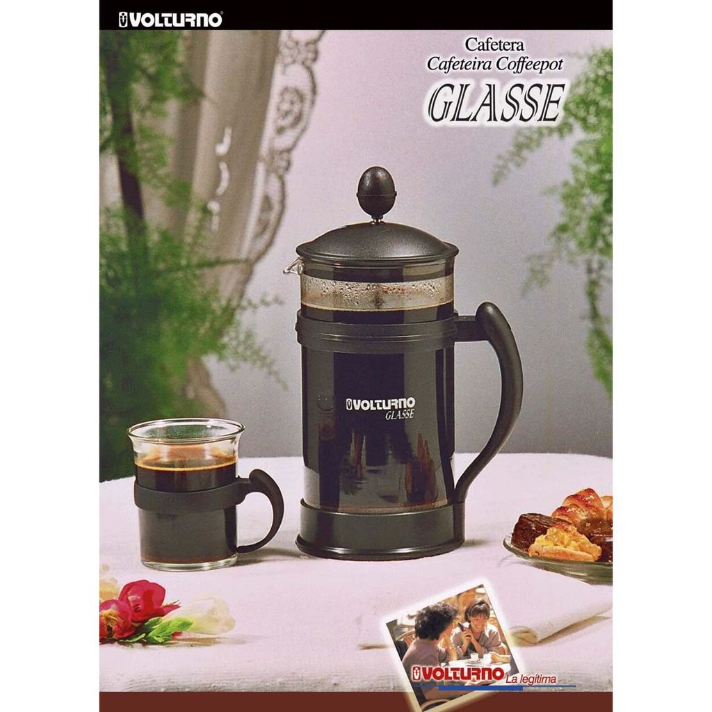 Cafetera Émbolo Glasse Volturno - Tienda Pepino