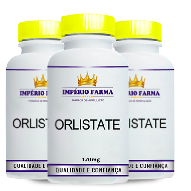 Kit 3 Potes Orlistate 120 mg 60 Cápsulas — Império Farma