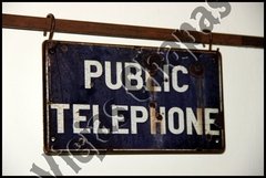ZA-035 Public telephone azul