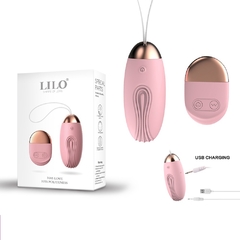 Huevo vibrador 10 funciones recargable - LILO shape of love bullet vibrator control Pink